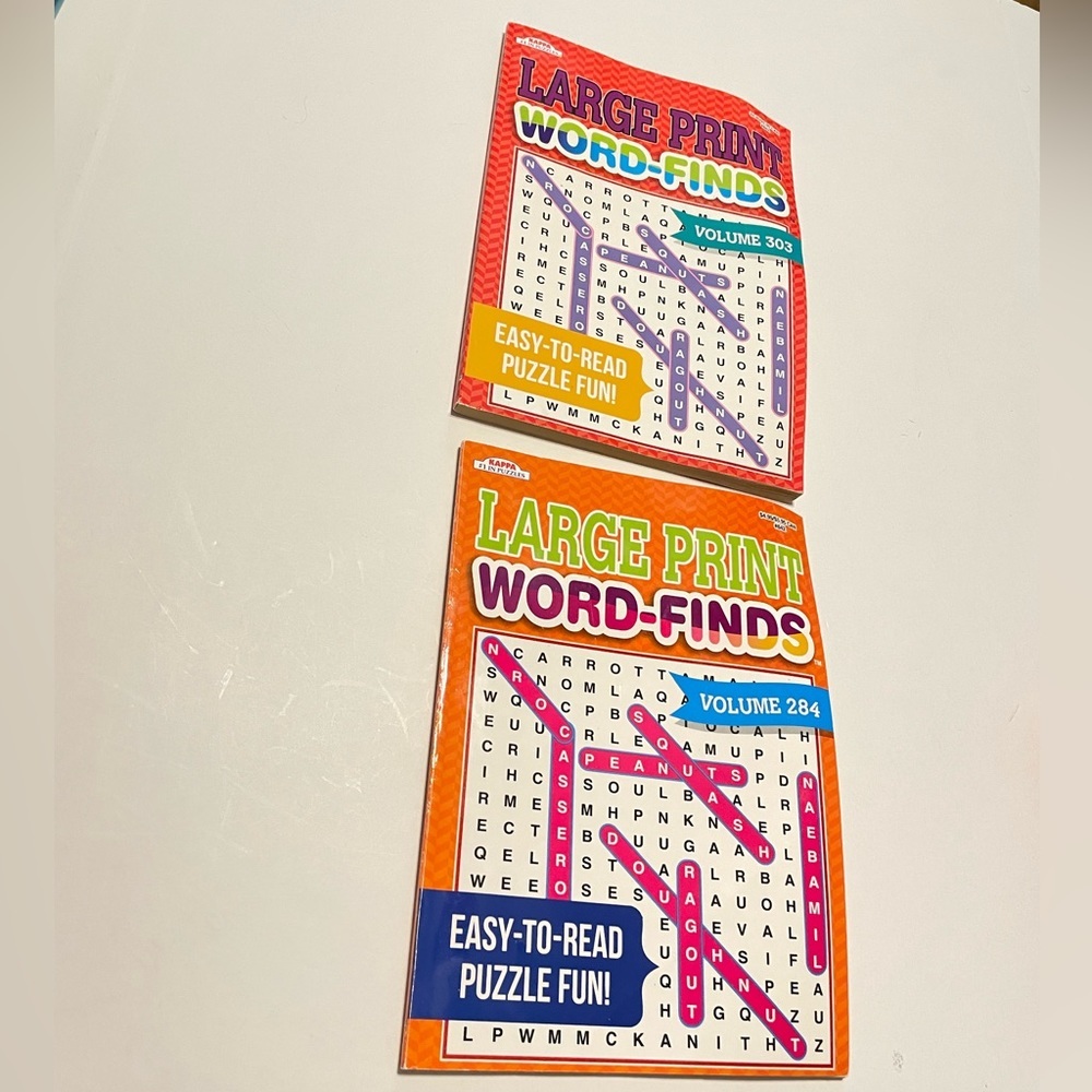 3 New Papp Kappa Puzzles Large Print Word Hunt WORD-FINDS Books NEW